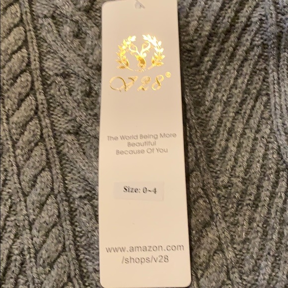 Cable Knit Cowl Neck Grey Sweater Small - Picture 7 of 8